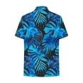 thumbnail image 4 of Savings Hawaiian Shirts for Women Basic Collared Tee Shirt Coconut Palm Hawaii Style Tunic Blouses Button Down Short Sleeve Blouses Summer Beach Shirt Tropical Shirts Loose Flowy Vacation Clothes, 4 of 6