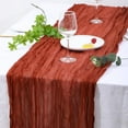 thumbnail image 4 of Knubmt Cheesecloth Table Runner Long Cloth Table Runner for Wedding Decor Holiday Party Table Decorations, 35" x 157", 4 of 7