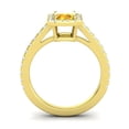 thumbnail image 4 of 2.95 Carat Natural Diamond Citrine Gemstone Beautiful Proposal Ring for Women Solid 14K Yellow Gold Size 9 by Diamond-Capitals, 4 of 8