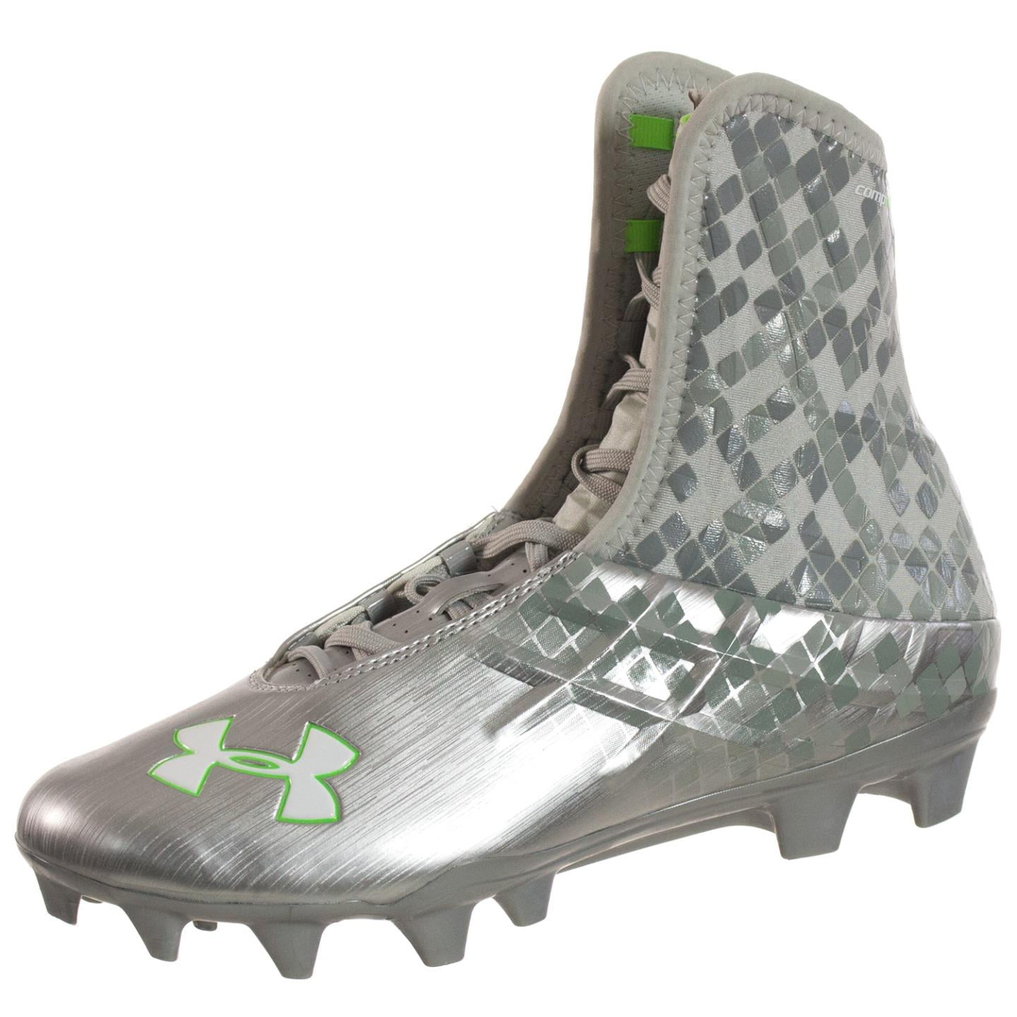 neon green under armour cleats