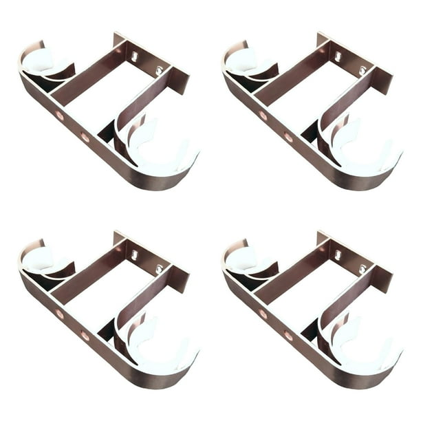 4 piezas de soporte de barra ganchos de barra de suspensión reemplaza estante de soporte para barras Zulema soportes de pared para barra de cortina