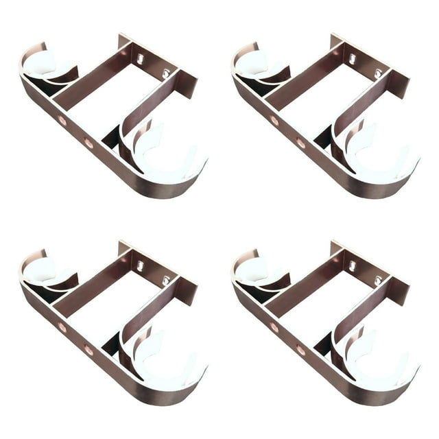Soporte de Barra Yotijar 4 Piezas Soportes de Pared para Barra de Cortina Oro