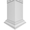 thumbnail image 5 of Ekena Millwork 10"W x 9'H Craftsman Classic Square Non-Tapered Gilcrest Fretwork Column w/ Crown Capital & Crown Base, 5 of 8