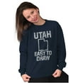 thumbnail image 4 of Utah Easy To Draw Beehive State Sweatshirt for Men or Women Brisco Brands S, 4 of 5