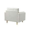 thumbnail image 5 of Studio Living Stockholm Modern Accent Chair, Cream Woven Fabric, 5 of 7