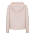 thumbnail image 5 of Qulqfy Women's Workout Hoodies Half Zipper Embossed Fall 2025 Professional Comfy Sweatshirts Women Pink Tops M, 5 of 6
