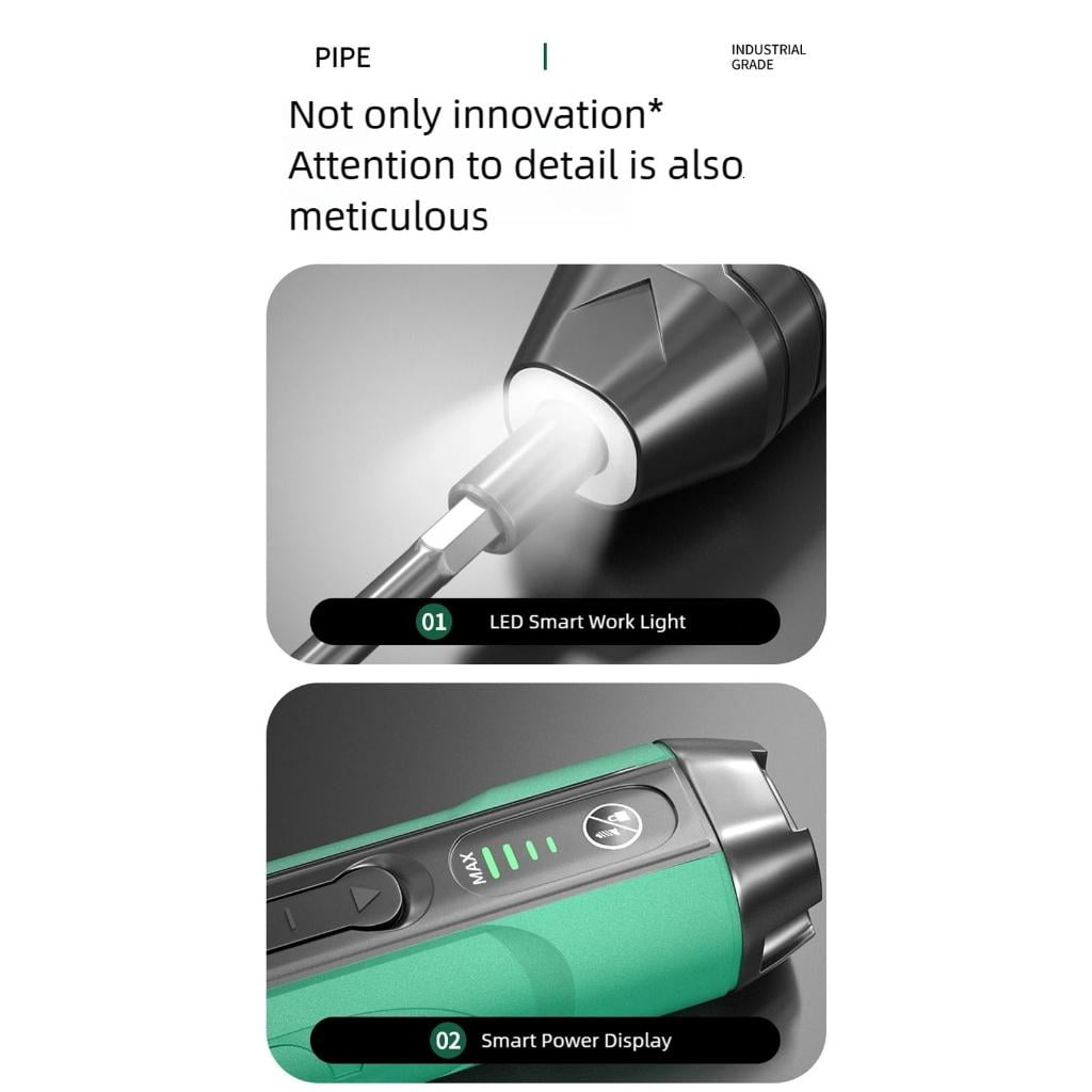 Osdhezcn 4 Grade Torque Control Screwdriver Kit 10Nm Manual Power 5Nm Electric Mode Magnetic Bit Storage