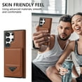 thumbnail image 2 of JiaheCover for Samsung Galaxy S21, Wallet Case with Credit Card Holder,Rugged Shockproof Kickstand Magnetic Buckle RFID Blocking Flip PU Leather Case, brown, 2 of 8