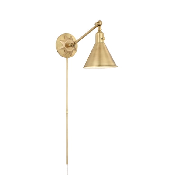 MOR-8800-AG Crystorama Lighting Morgan - One Light Wall Sconce in Classic Style - 7 Inches Wide by 11 Inches High-Aged Brass Finish