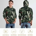 thumbnail image 5 of POBUDS Hoodie, Regular Fit Sporty Pullover Hooded Sweatshirt for Men Women Christmas Plants S, 5 of 6