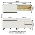 thumbnail image 3 of Cocina Integral Completa Modular Madesa Reims 240cm BB 01, 3 of 5