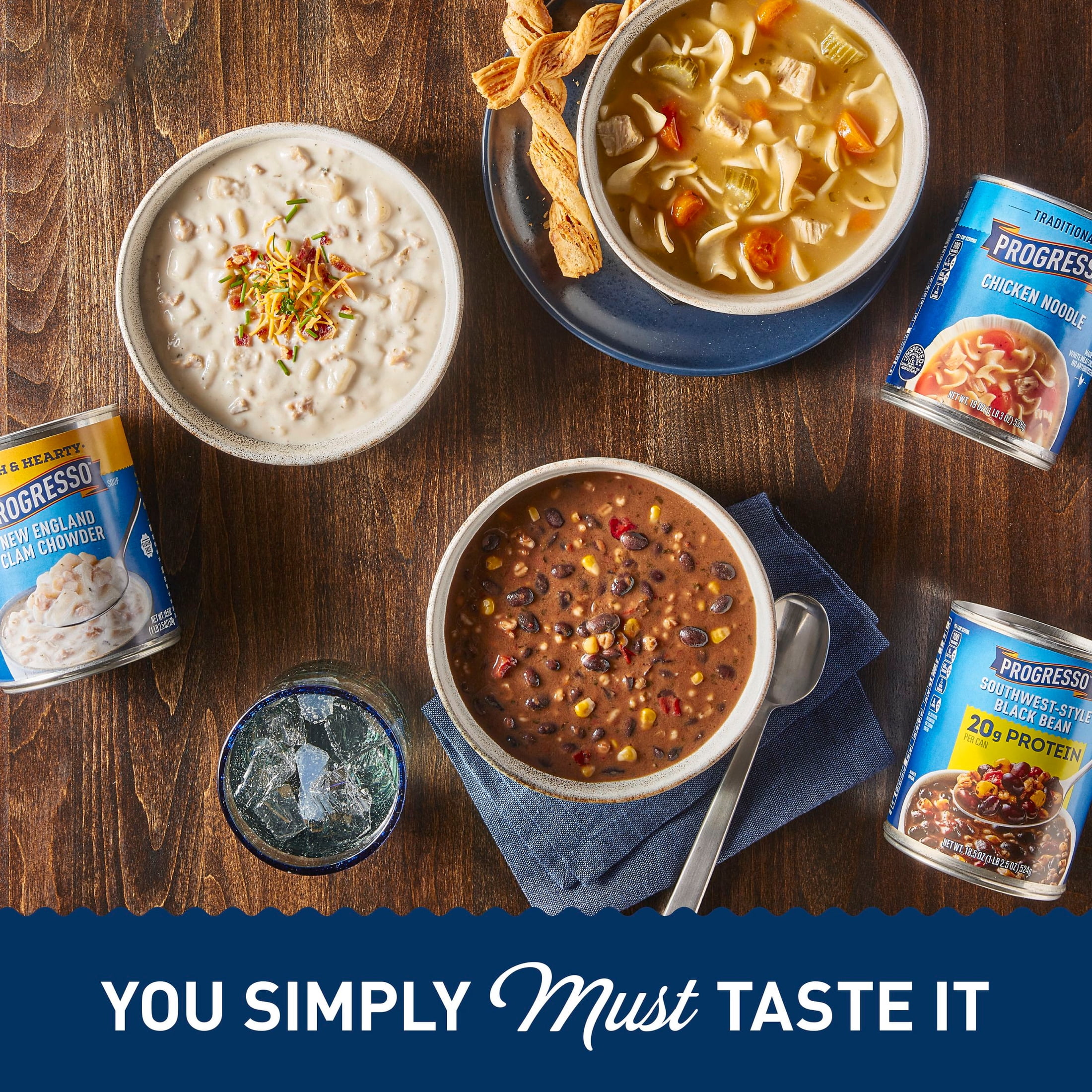 (12 pack) Progresso Protein Mediterranean-Style Lentil Soup (19 oz Can)