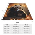thumbnail image 3 of Sikiie Maple Forest Panda Ultra-Soft Micro flannel Blanket Luxury All Seasons Warm Blanket for Bedding Sofa and Travel (4 sizes)-50"x40", 3 of 7