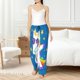 thumbnail image 4 of Balery Cool Unicorn Star Golden Pantalones de pijama para mujer, pijamas ultraligeros, pantalones de estar por casa-Medium, 4 of 6