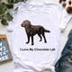 thumbnail image 1 of I Love My Lab Letter Print Graphic Tees Women Labrador Retrievers Dog Mom/Lover Mothers Day Gift Femme White T-Shirt Summer TopXXL Gao Jinjia LED, 1 of 2