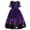 Purple, variant on Grblisyd Kids Girls Halloween Costume Dress Ghost Pumpkin Skull Printed Fancy Dress Up Cosplay Party Outfits