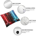 thumbnail image 4 of SHANXI Soft Red Blue Cool Design Cushion Covers for Living Room Bedroom Decorative Throw Pillowcases for Sofa Couch Chair 20x20in, 4 of 5