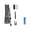 D001- Black Lid, variant on Outdoor Flashlight, Light for Camping, Rechargeable Light, Waterproof Light, Zoomable Long Throw High Lumen Led Light, Usb Charging Design, Comes with 26650 Battery and Paracord