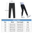 thumbnail image 2 of 2Pcs Girls Footless Leggings Kids Athletic Dance Yoga Running Legging Shark Pants Skinny Workout Pants with Pocket 4-12Y, 2 of 12
