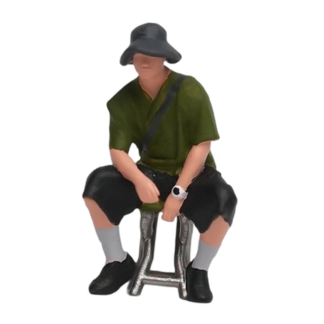 Figura masculina a escala 1/64, figura humana, maqueta de miniatura, modelo de pequeña para diorama, maqueta de estación de tren, proyectos de