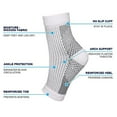thumbnail image 3 of 3 pares de calcetines de compresión para aliviar el dolor, calcetines de compresión para fitness, calcetines elásticos para ciclismo, tobillera para fascitis plantar, manga para aliviar el, 3 of 8