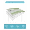 thumbnail image 5 of Quilts Twin-XL Size Bedding Set, Sage Green Gray Lightweight Quilted Comforter, Neutral Abstract White Ombre Texture Soft Reversible Bedspread Coverlet with Pillow Covers for All Season, 68" x 98", 5 of 7