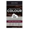 thumbnail image 3 of (3 pack) John Frieda Brown Permanent Precision Hair Color Foam Kit, 3VR Deep Cherry Brown Hair Dye, 1Ct, 3 of 11