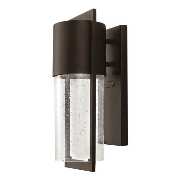 1320KZ Hinkley Lighting Shelter - 1 Light Small Outdoor Wall Lantern in Transitional and Modern Style - 6.25 Inches Wide by 15.5 Inches High-Buckeye