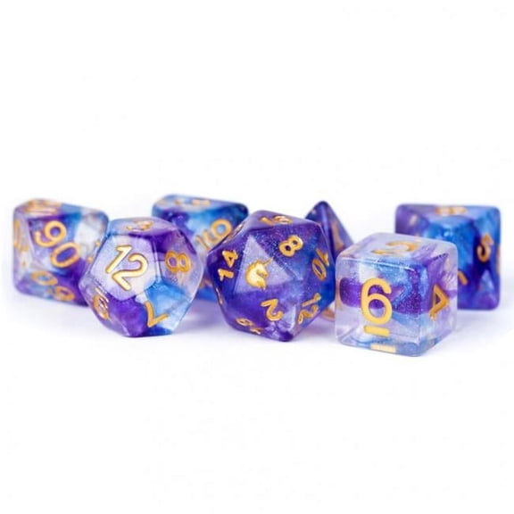 Unicorn Midnight Fantasy Dice - Set of 7