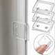thumbnail image 1 of 4Pcs Shower Curtain Clips Transparent ABS Material Easy Installation No Drilling, 1 of 4