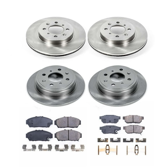 Ultimate Brakes Front and Rear Ceramic Brake Pad and Rotor Kit with Hardware WM81019