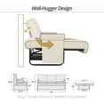 thumbnail image 3 of Qualitex De Leon Console SL RV Sofa Bed, 68" Wide, Ulitmate Leather, Bisque and Light Antelope, 3 of 9