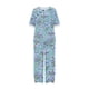 thumbnail image 4 of Puntoco-Conjunto de traje de dos piezas para mujer, top corto con cuello redondo y pantalones informales, estampado de verano, liquidación Puntoco Puntoco-3461, 4 of 5