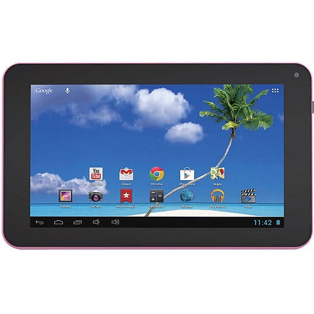 PROSCAN PLT7223G - Tablet - Android 4.1 (Jelly Bean) - 8 GB - 7" (800 x 480) - USB host - microSD slot - pink - image 2 of 2