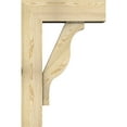thumbnail image 3 of Ekena Millwork 8"W x 24"D x 36"H Funston Block Rough Sawn Bracket w/ Offset Brace, Douglas Fir, 3 of 25