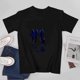 thumbnail image 4 of Three person walking T-shirt Black T-shirt Friends tees Casual short sleeve, 4 of 5