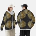 thumbnail image 2 of KLL Gold Mandala Print Men's Women’s UPF 50+ Sun Protection Outdoor Hoodie Jacket Long Sleeve Fishing Hiking Performance Shirt- X-Large, 2 of 5