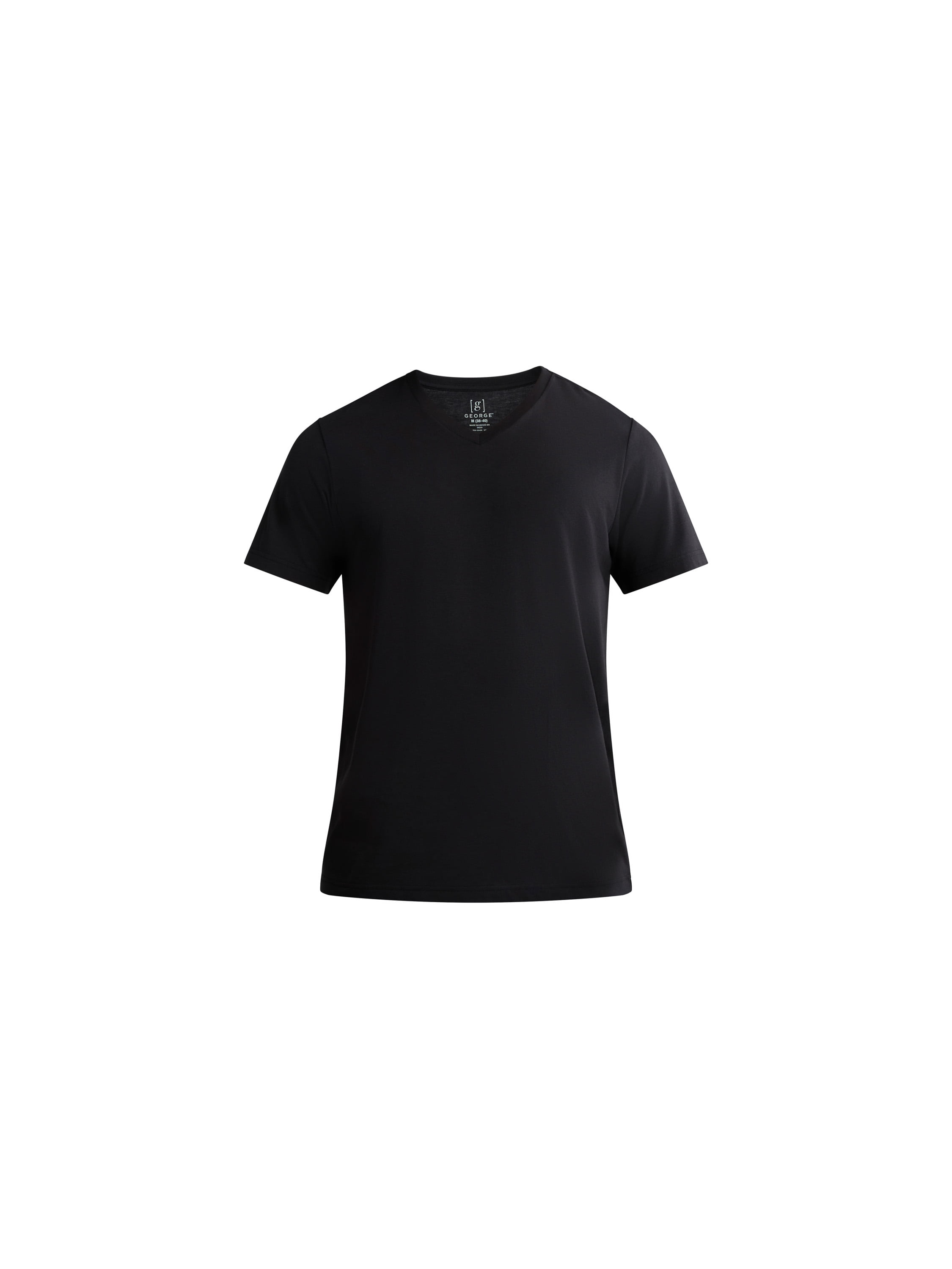 George Men's and Big Men's Lightweight V Neck Tee with Short Sleeves, 3-Pack, Sizes XS-3XL