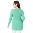 thumbnail image 2 of Jessica London Women's Plus Size Ribbed Baby Doll Tunic Sweater, 2 of 4