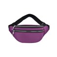 thumbnail image 1 of Qarigey Riñonera Bolsas de transporte al aire libre Portadores de bolsillo con estilo universal Mujeres Hombres Bolsa de pecho Accesorio de moda Bolsas de mensajero y de hombro Violeta Qarigey AP013444-04, 1 of 1