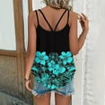 thumbnail image 5 of GaThRRgYP Summer Tank Tops for Women,Womens Sleeveless Shirts V Neck Summer Tank Tops,Women's Fashionable Sleeveless Casual Printing Metal Round Neck Shirts Blouses Tank Black S, 5 of 7