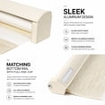 thumbnail image 3 of ShadesU Cordless Zebra Blinds Roller Shades, Cream, 76" W x 72" H, Cordless Safety Design,Free Stop Zebra Shades, Light Filtering, Privacy, Modern Style, Window Treatment,Aluminium Headrail, 3 of 9