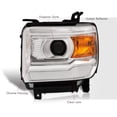 thumbnail image 6 of AJP Distributors Chrome Housing Amber Signal Driving Projector Headlights Lamps Assembly LH+RH Compatible/Replacement For GMC Sierra 1500 2500HD 3500HD 2014 2015 2016 2017 2018 2019 14 15 16 17 18 19, 6 of 9