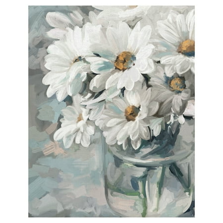 Gallet Bouquet - Masterpiece Art Gallery Mason Jar Bouquet II By Studio Arts Canvas Art Print 22