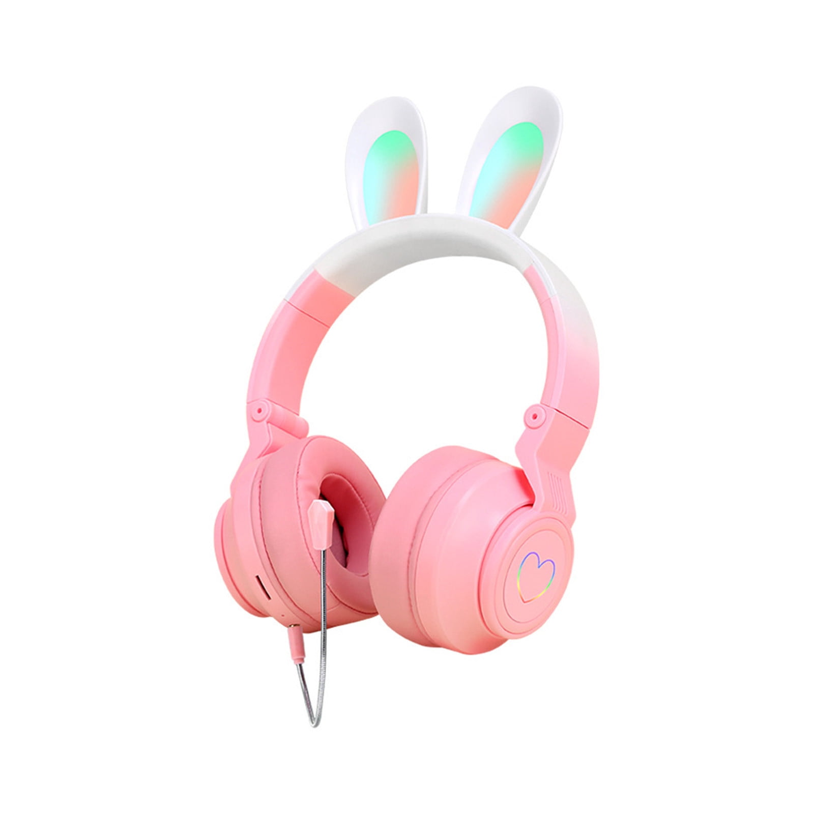 Cagogo 3Pcs Wireless Headphones, Bluetooth Headset Noise Cancelling Over Ear With Microphone, Foldable Wireless Headphones for Travel, Gradient Color Headphones for Music Gaming, Lightweight