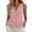 Pink, variant on Stralyhd Vest Tops for Women V-Neck Sleeveless Button Down Trendy Linen Vest Waistcoat Dressy Casual Top Dark Gray XXL