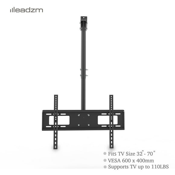 Ktaxon 32-70" Ceiling TV Mount for LCD LED Plasma Flat Tilt Swivel Bracket with Height Adjustable Pole