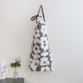 thumbnail image 1 of Purple Floral Print Sleeveless Kitchen Apron - Waterproof Nordic-Inspired Fashion for Home Baking & Cooking, Compact Small Size with Nature-Infused Stylish Design for Flexible Daily Use, 1 of 6