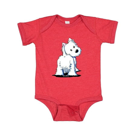 

Inktastic Fluffy Butt Westie Gift Baby Boy or Baby Girl Bodysuit