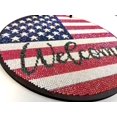 thumbnail image 4 of Diamond Painting Kit, Welcome US Flag Diamond Art Painting, 14 Piece Set, Round Wood Door Sign, 100% AB Drills, 4 of 6
